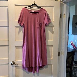 LuLaRoe Carly swing dress. Lilac heather. Size L.
